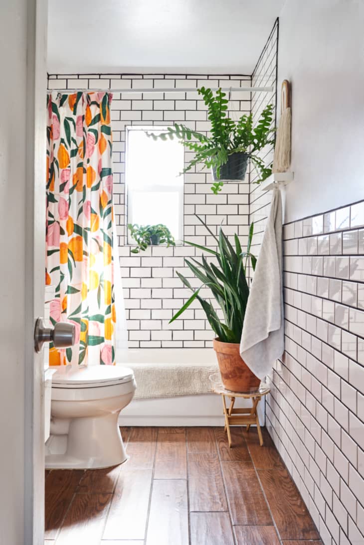 Small top shower curtain
